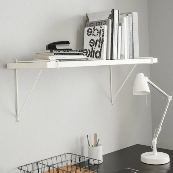 IKEA PERSHULT Bracket (2 pack) White 11 3/4 x 11 3/4" Wall Shelf 203.998.95 - Picture 3 of 4